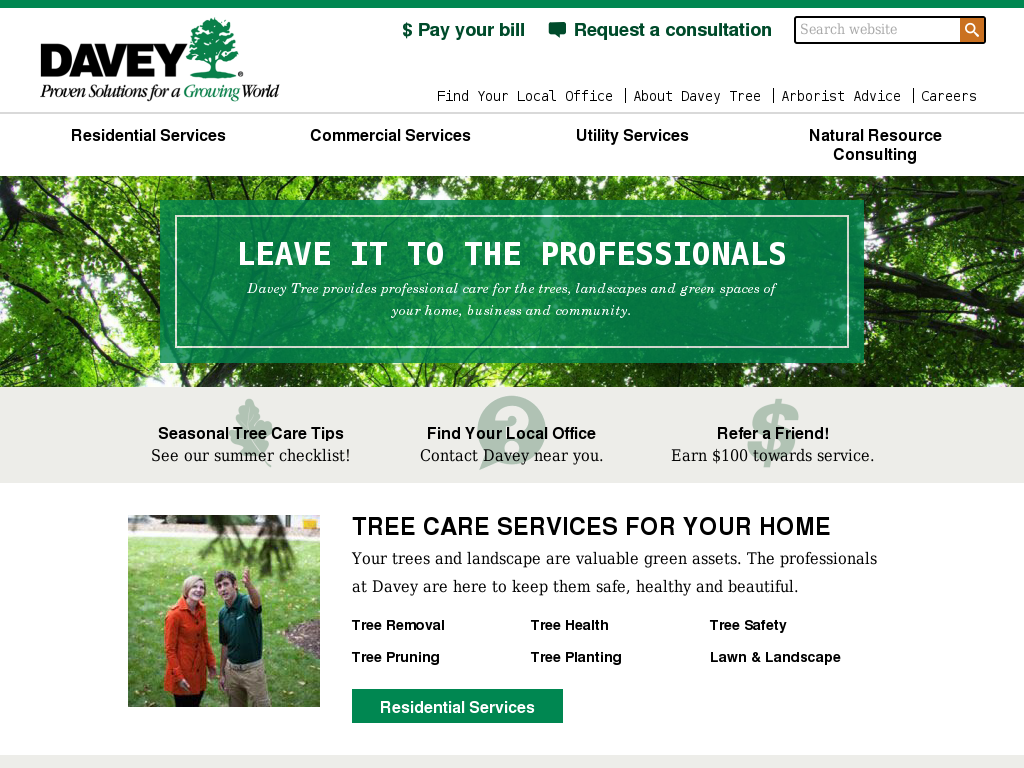 website screenshot
