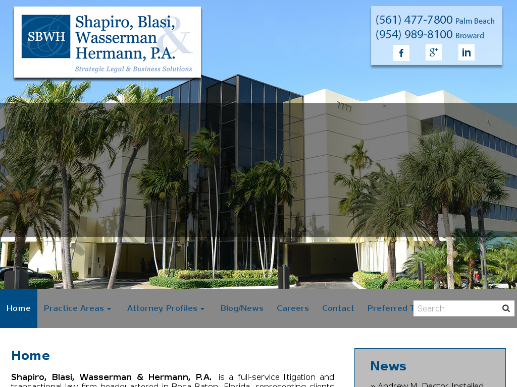 website screenshot