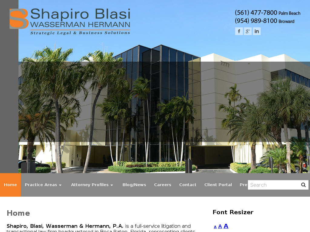 website screenshot