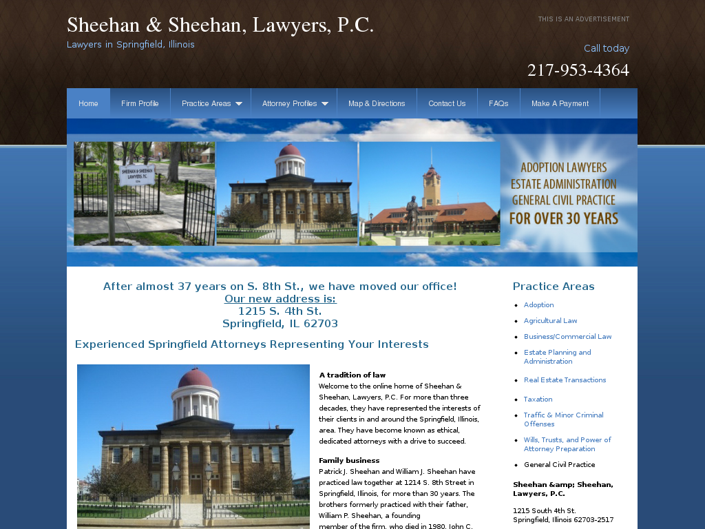 website screenshot