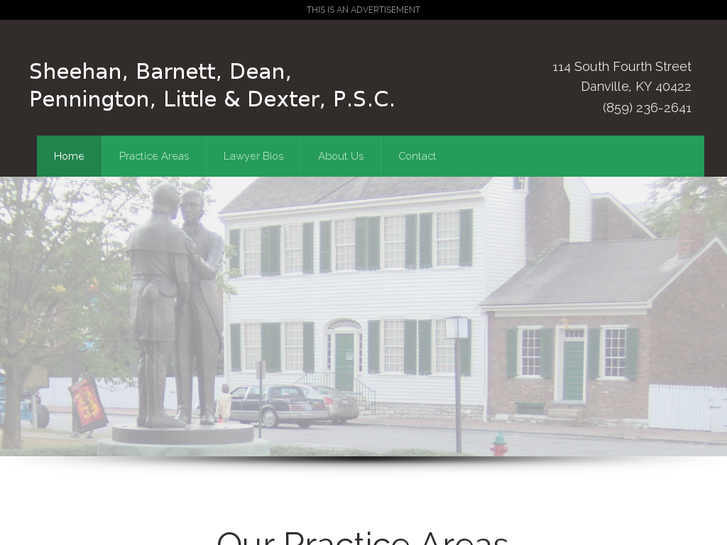 website screenshot