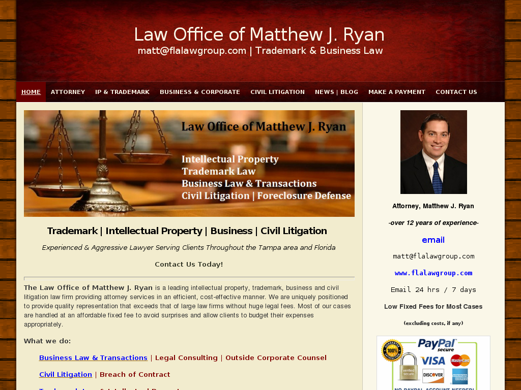 website screenshot