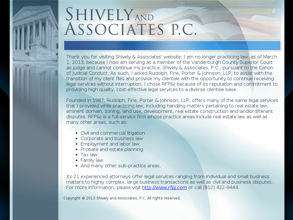 website screenshot