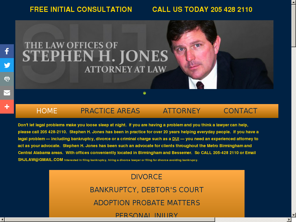 website screenshot