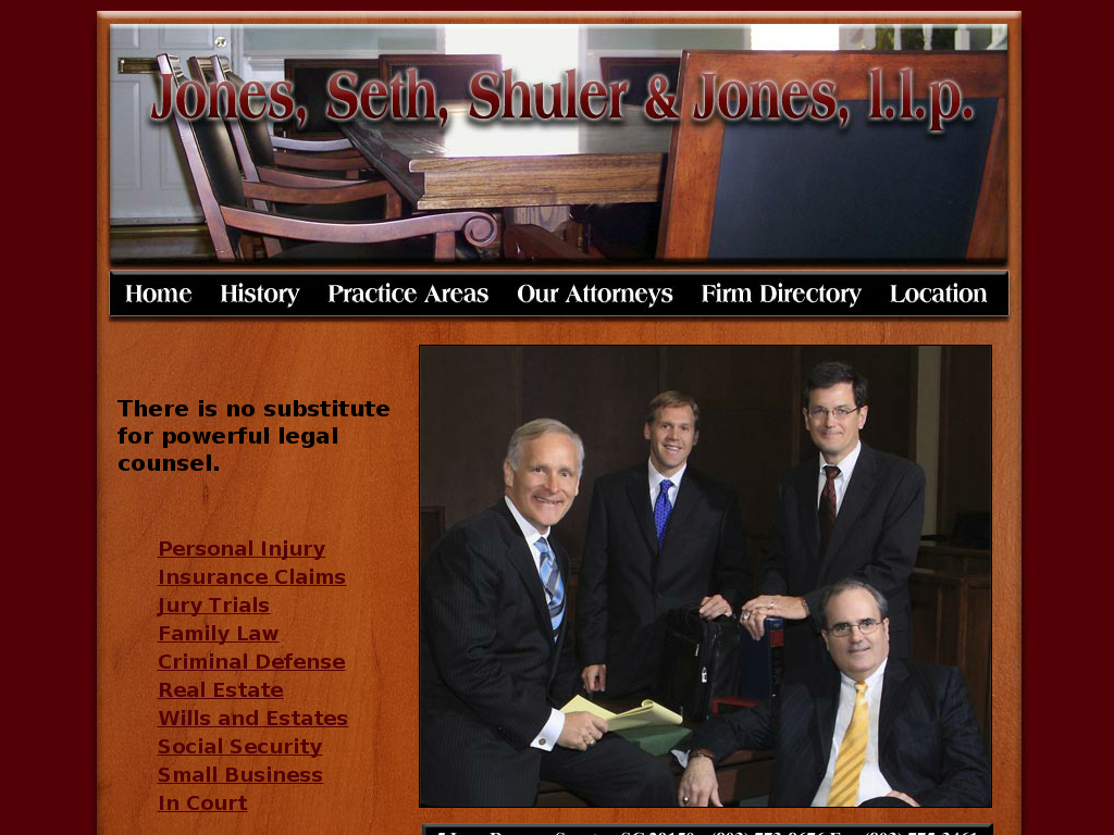 website screenshot