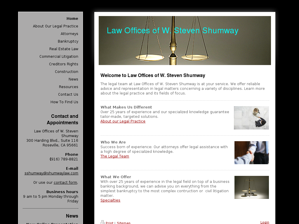 website screenshot
