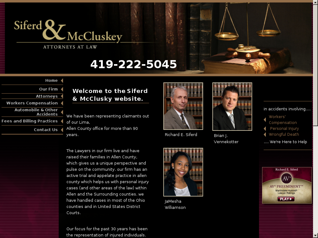 website screenshot