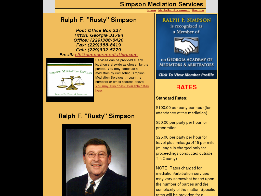 website screenshot