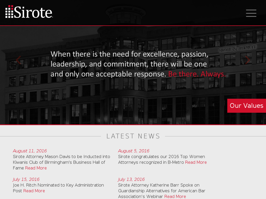 website screenshot