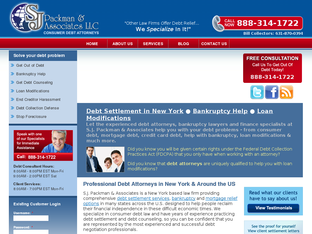 website screenshot
