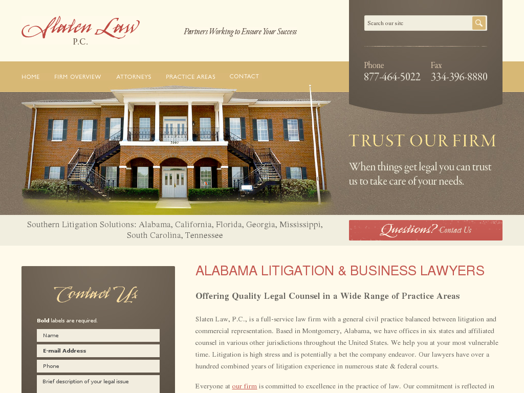 website screenshot
