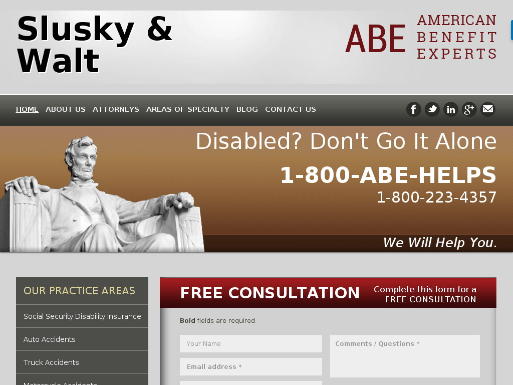 website screenshot
