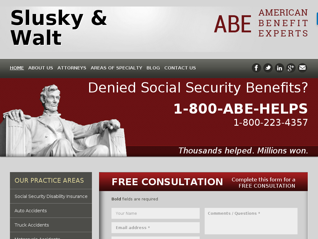 website screenshot