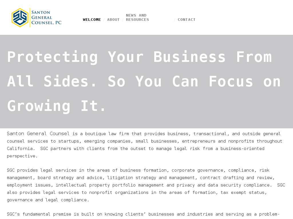 website screenshot