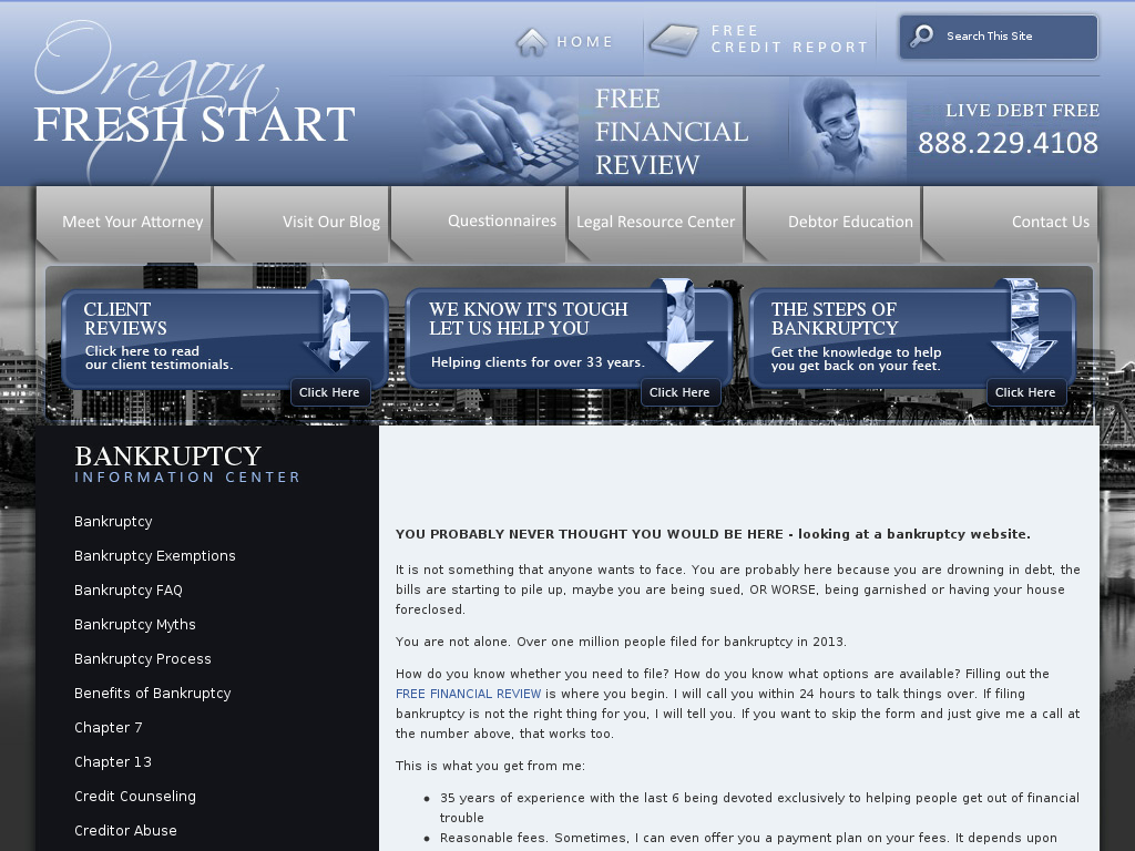 website screenshot
