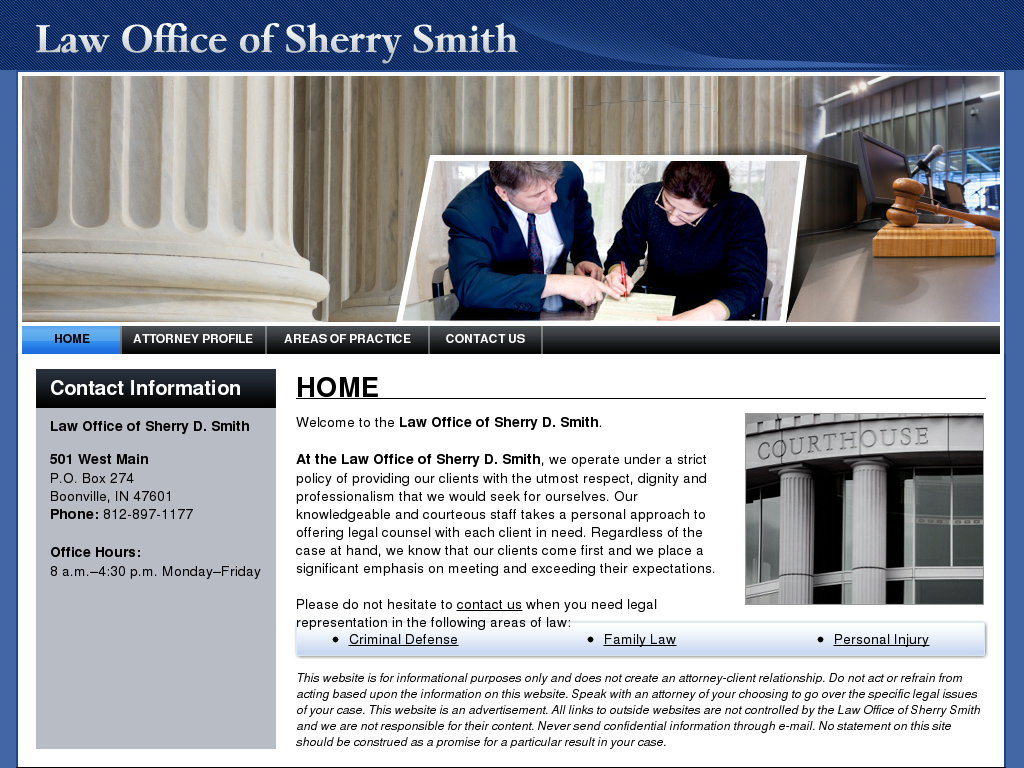 website screenshot