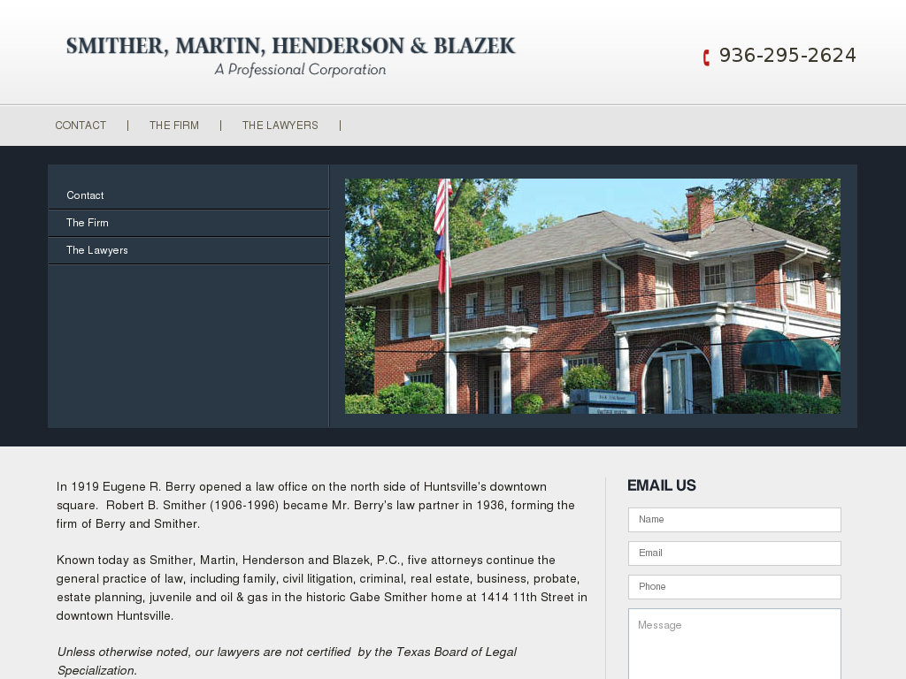 website screenshot