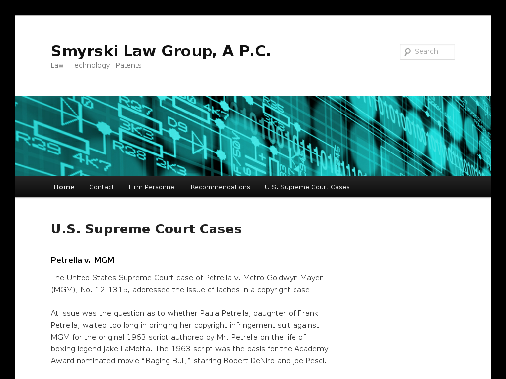 website screenshot