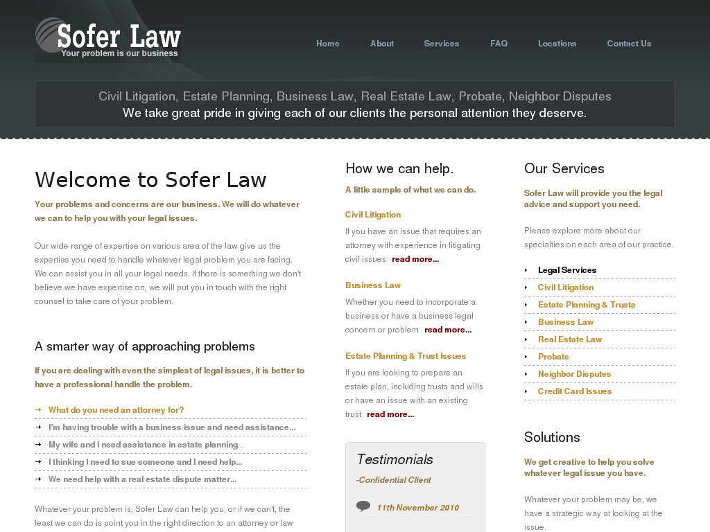 website screenshot