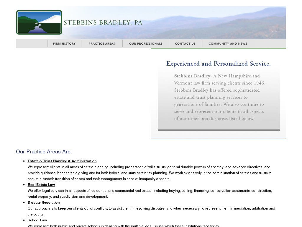 website screenshot