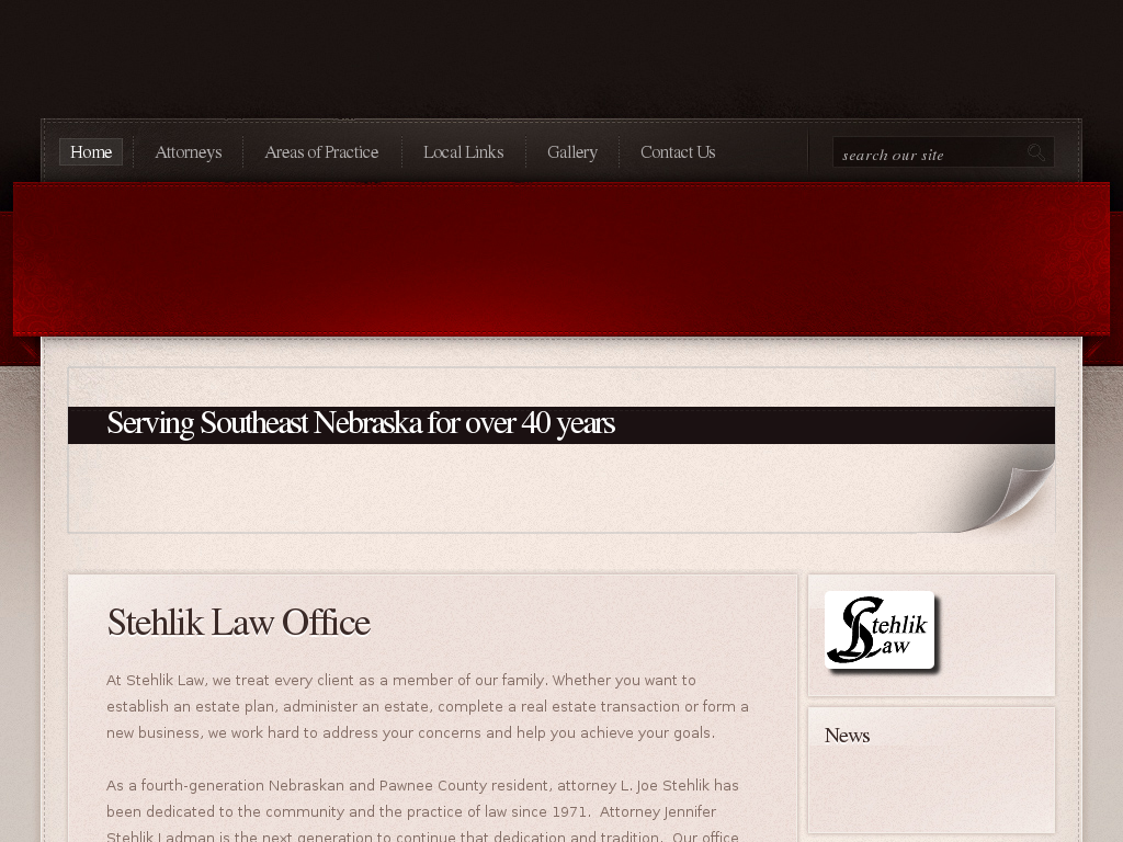 website screenshot