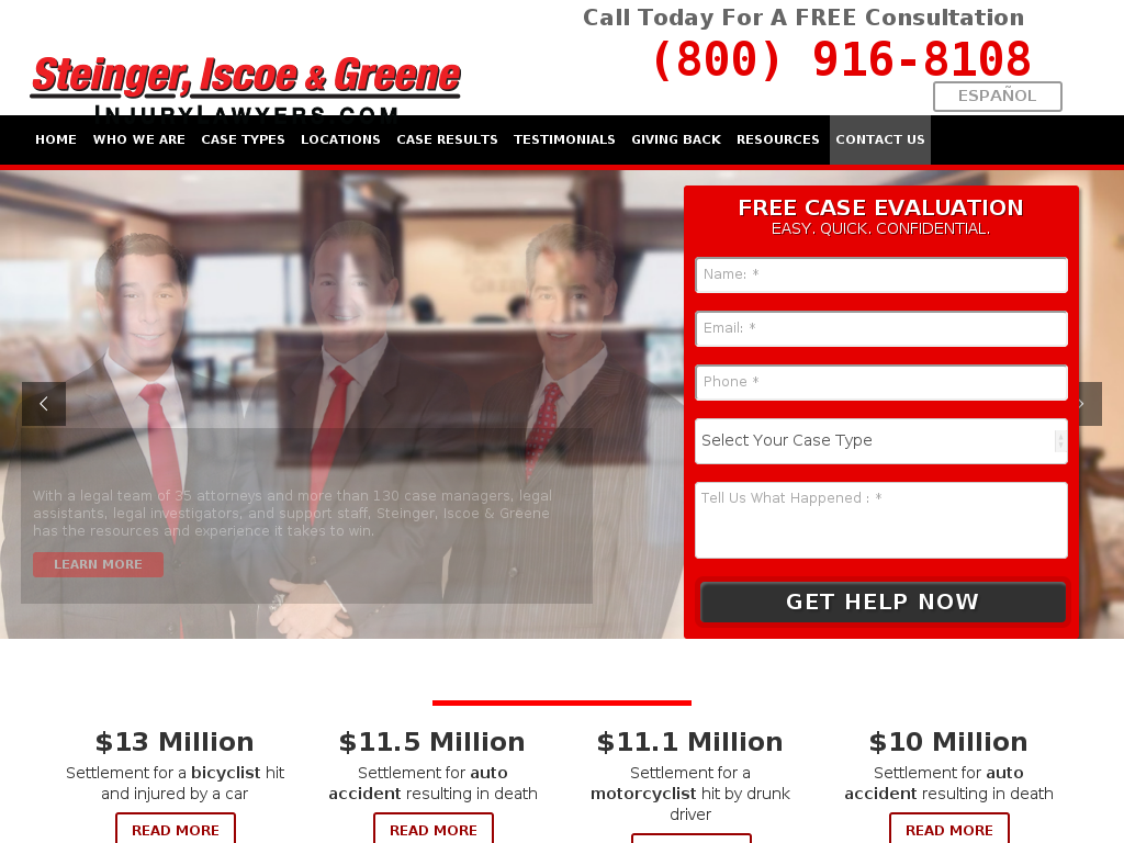 website screenshot