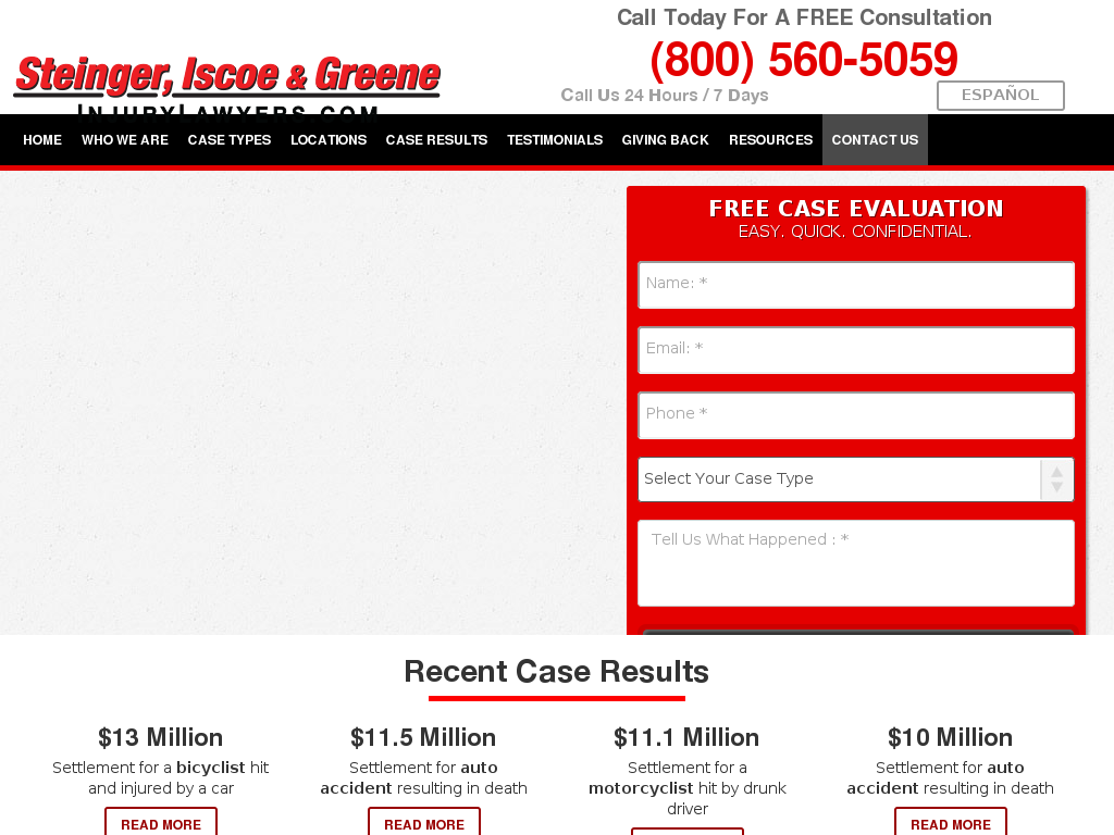 website screenshot