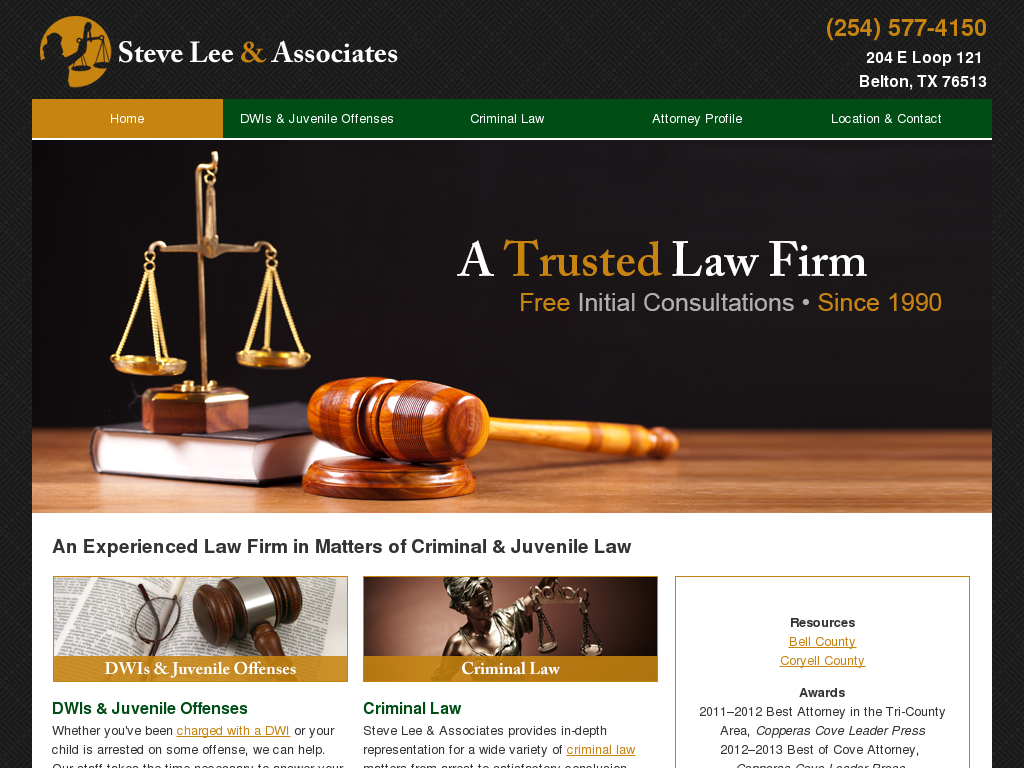 website screenshot