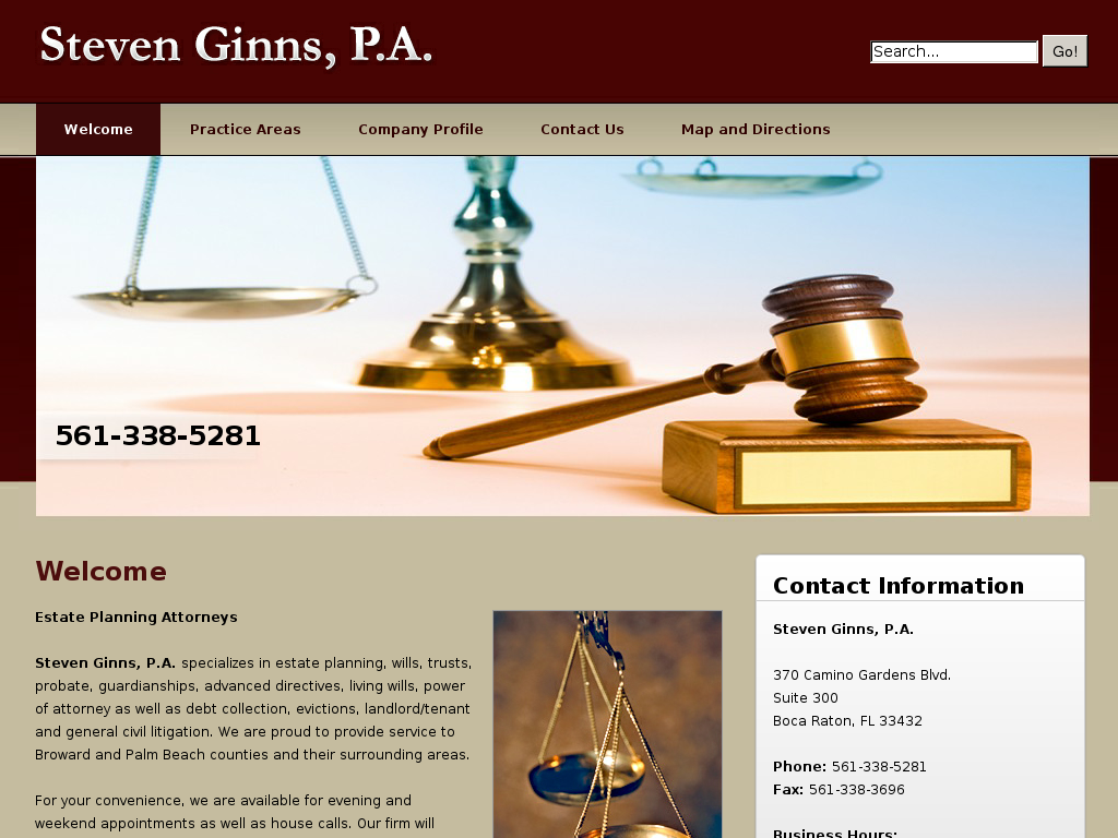 website screenshot
