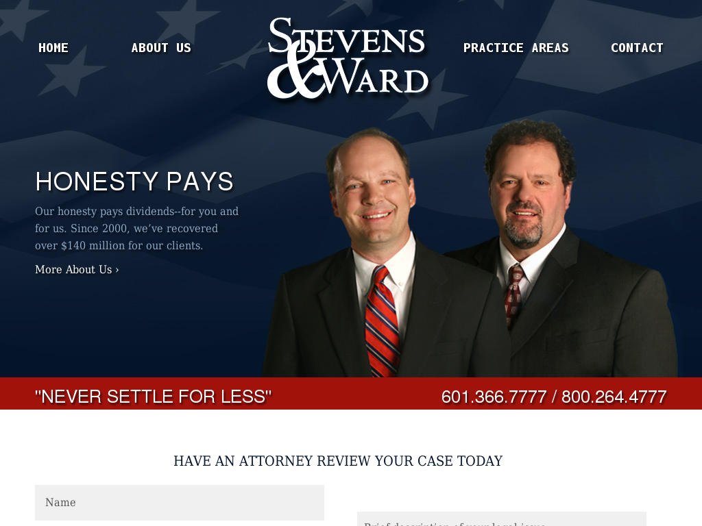 website screenshot