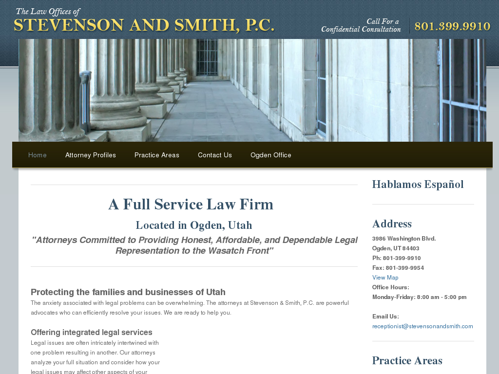 website screenshot