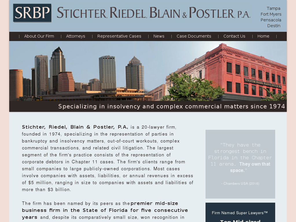 website screenshot