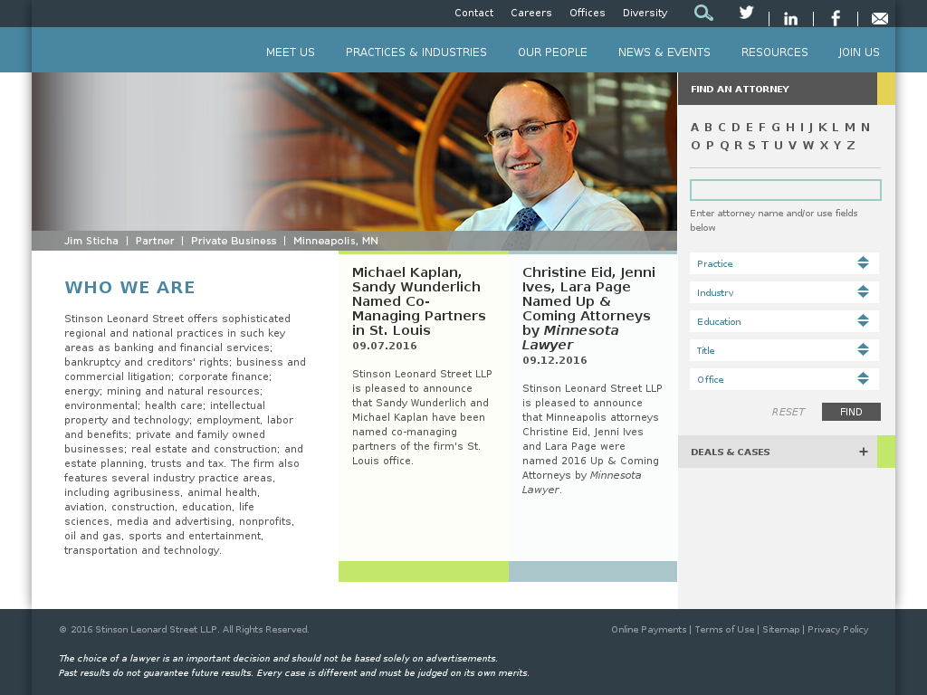 website screenshot