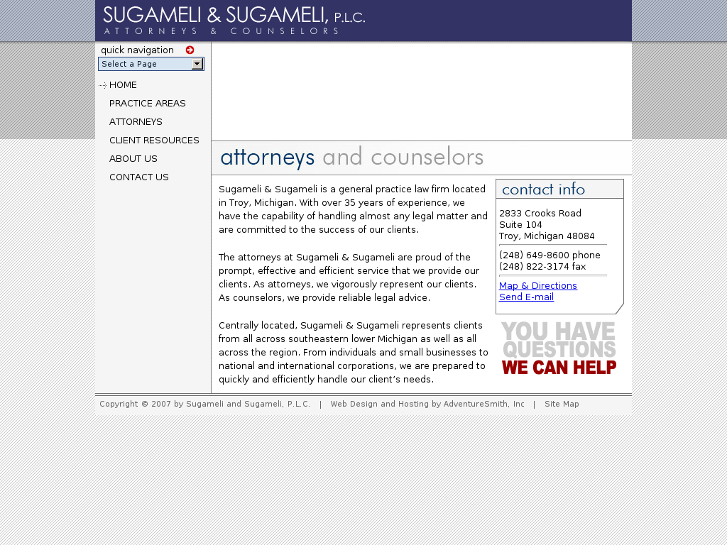 website screenshot