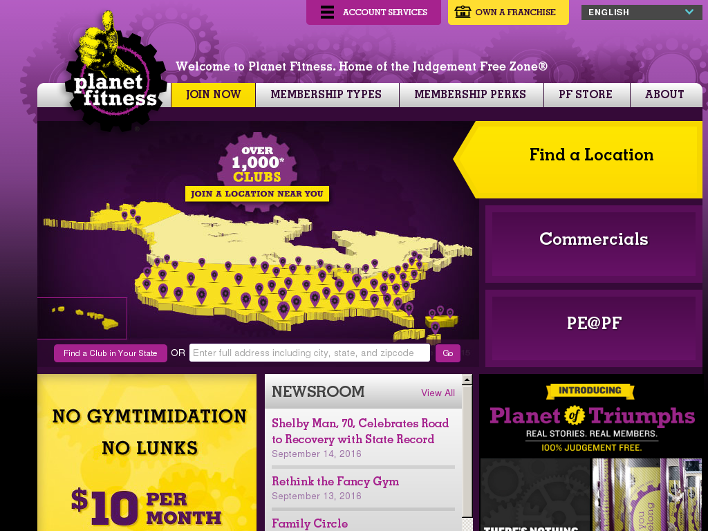 website screenshot