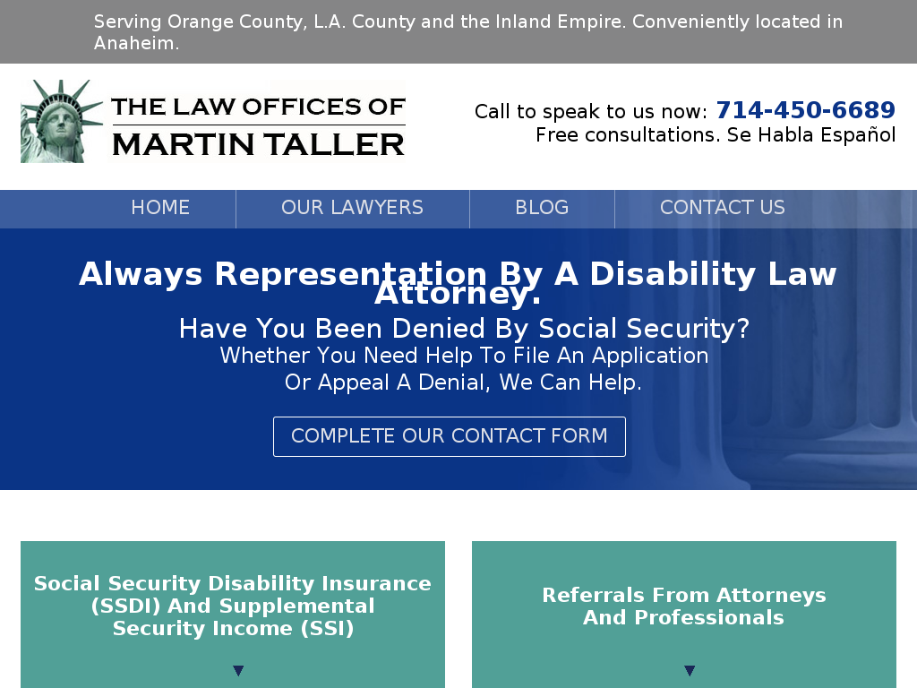 website screenshot