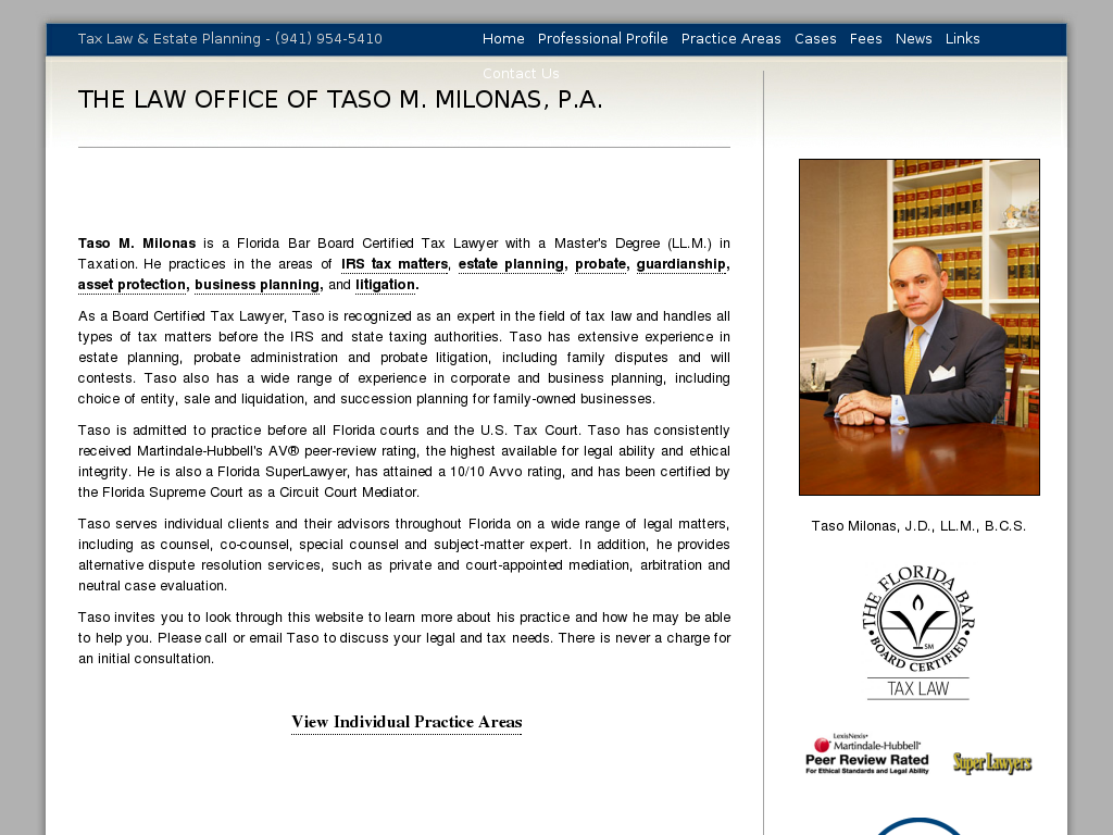 website screenshot