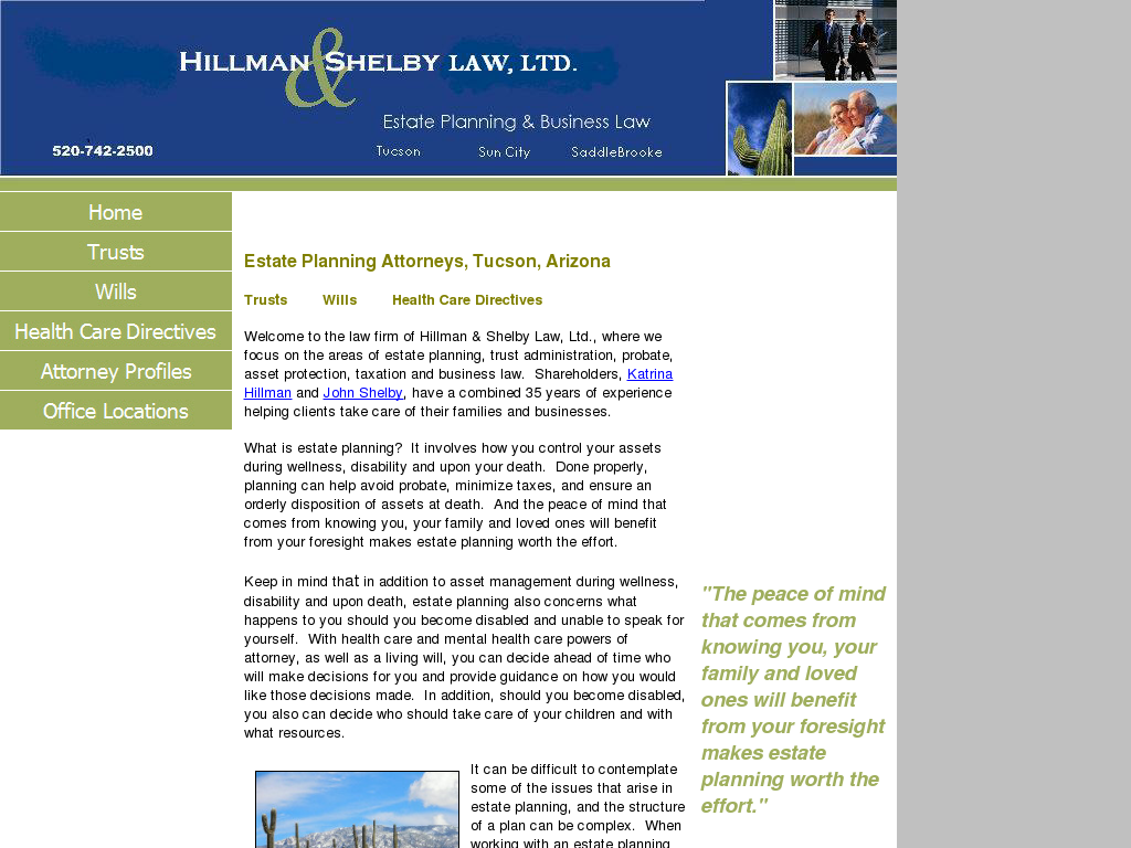 website screenshot