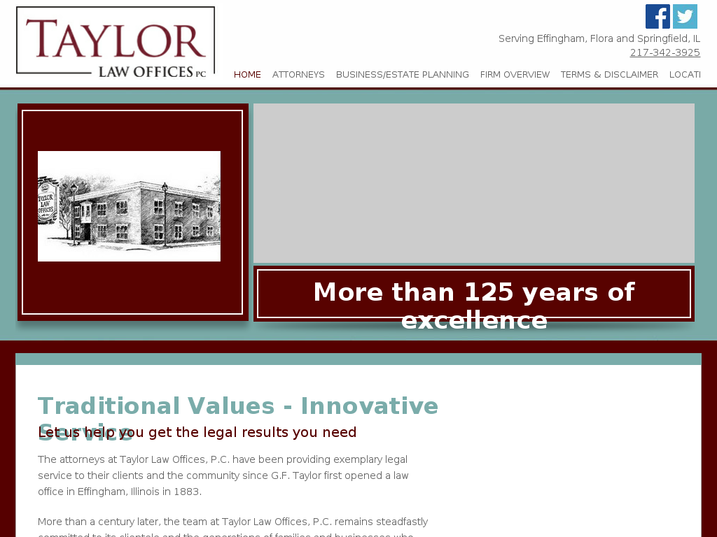 website screenshot