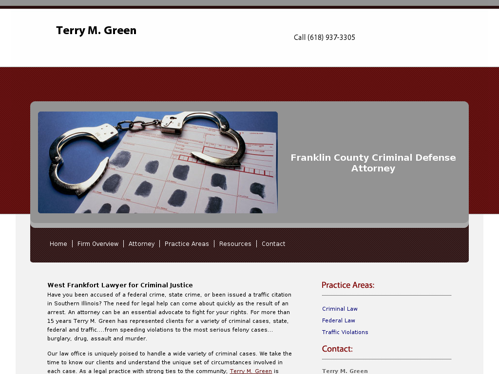 website screenshot