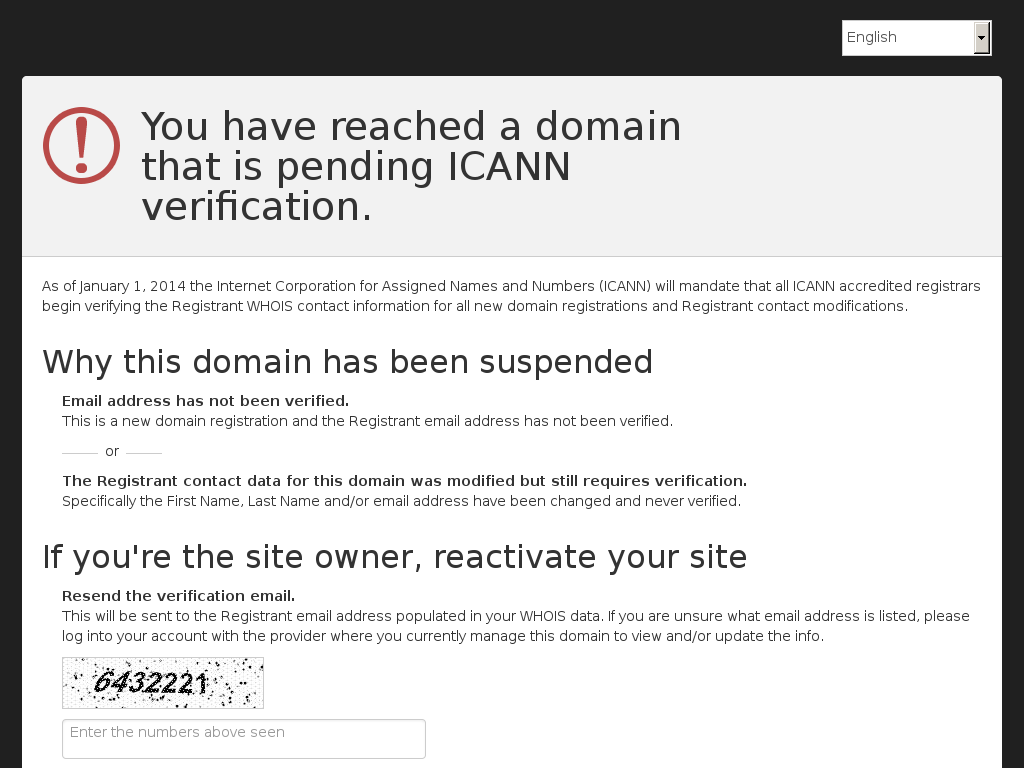 website screenshot