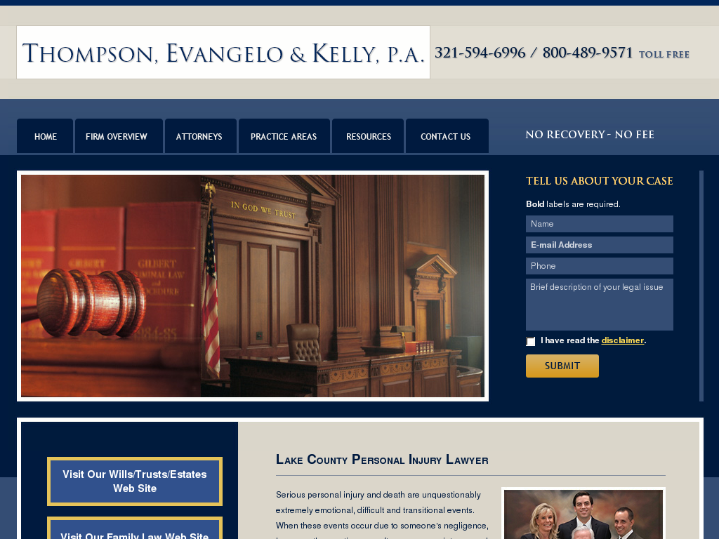 website screenshot