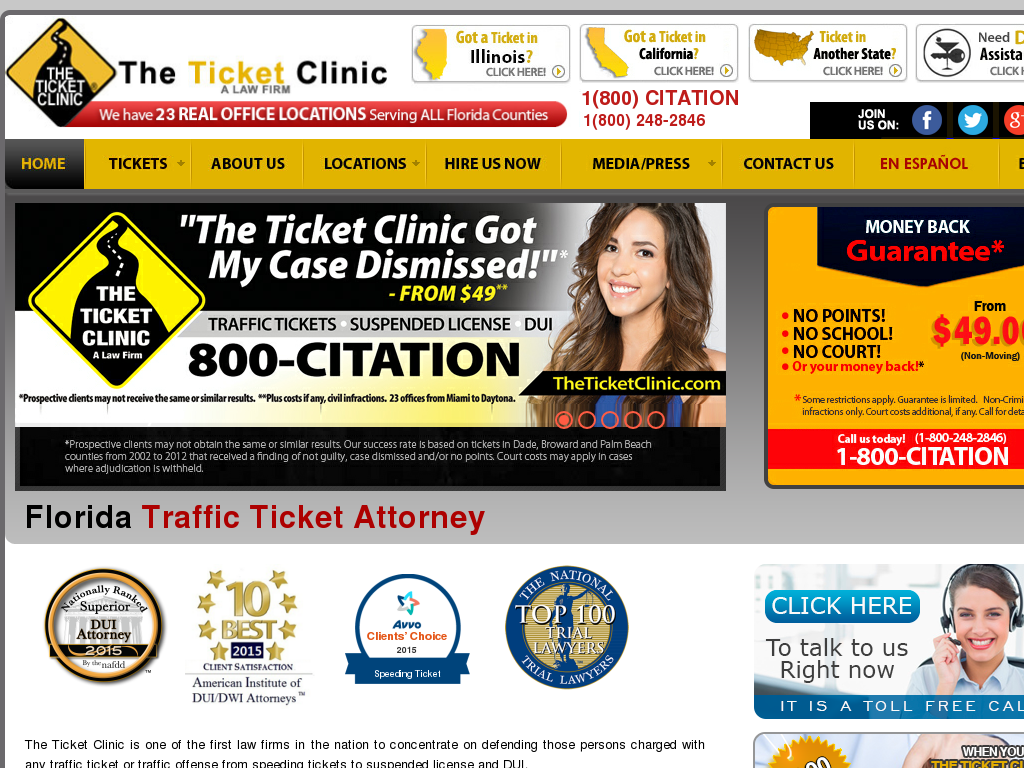 website screenshot