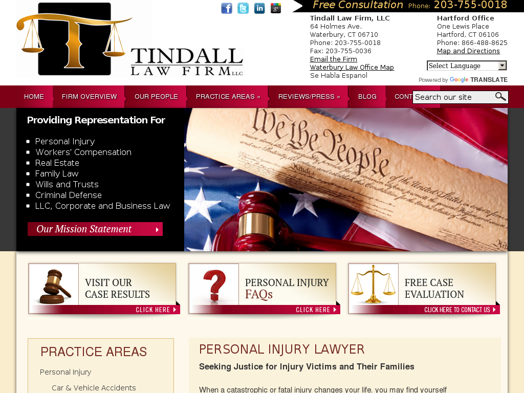 website screenshot