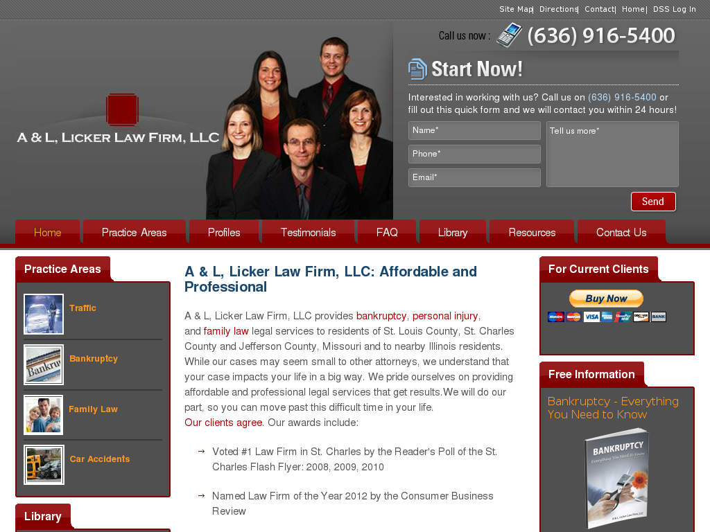 website screenshot