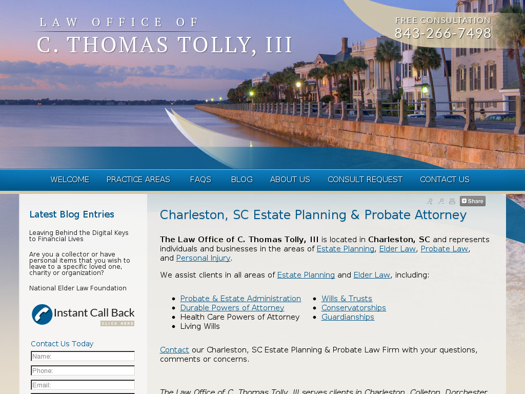 website screenshot