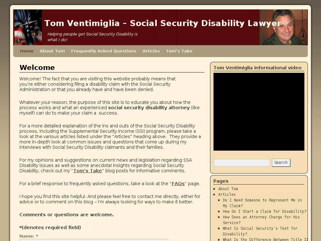 website screenshot