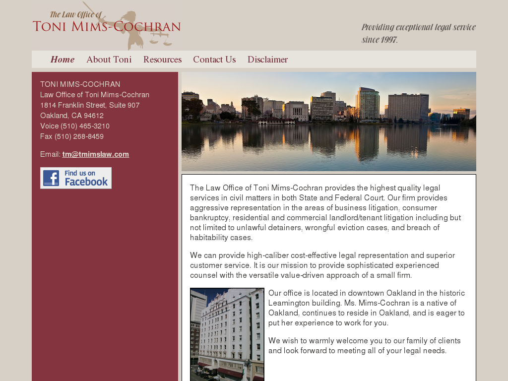 website screenshot