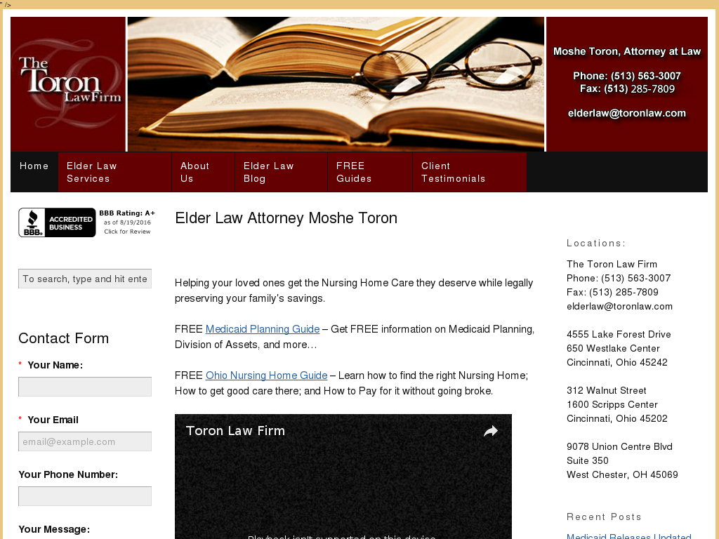 website screenshot