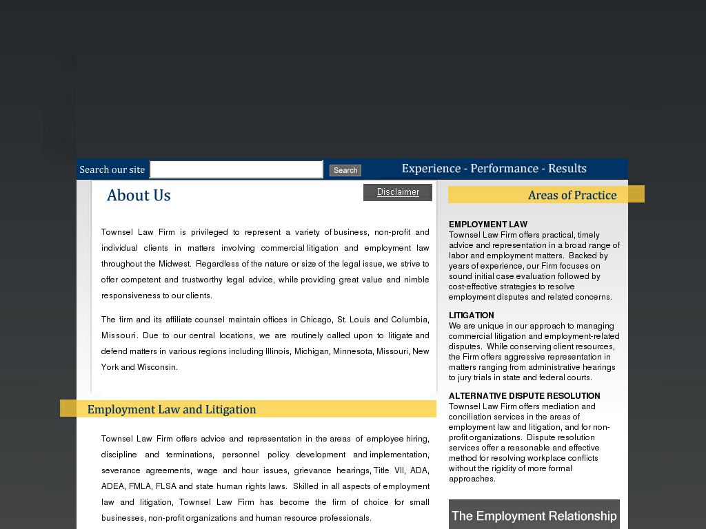 website screenshot
